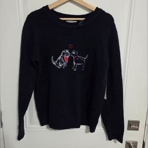NWT - cupcakes and cashmere Women's Puppy Love Sweater - Size M